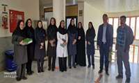 تقدیر و تجلیل سرپرست شبکه بهداشت و درمان از همکاران منابع انسانی